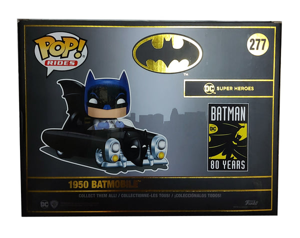 Embalagem Traseira - Pop! Rides - Batmobile e Batman de 1950 - CrossOversPT