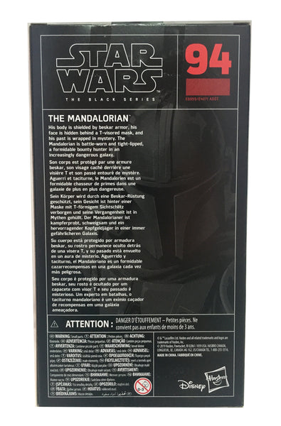 Embalagem Traseira - Star Wars - The Mandalorian (Black Series) - CrossOversPT