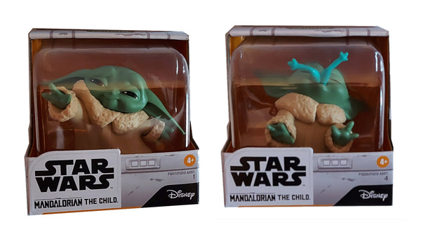 Embalagens Frente - Star Wars Mandalorian Bounty Collection - The Child Froggy Snack e The Child Force Moment (Baby Yoda) - CrossOversPT